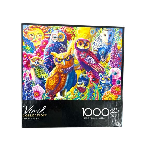 Owl Autonomy 1000 Piece jigsaw Puzzle Colorful Buffalo vivid collection Puzzles - Picture 1 of 6